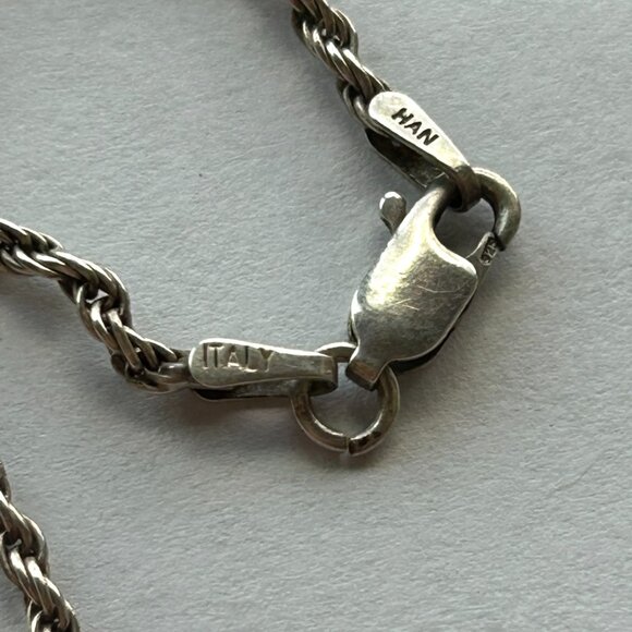 2 sided- Rotates Native American Sterling Pendant with 24" HAN Italy 925 Chain - Picture 8 of 11